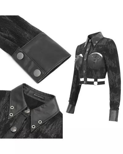 Chemise Noire Courte de la Marque Devil Fashion à 67,50 €