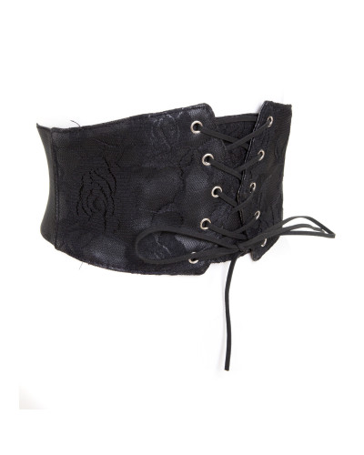 Ceinture Gothique Large avec Dentelle