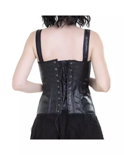 Crinkled Faux Leather Corset from Style Brand at €29.90