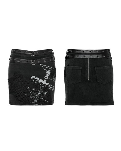 Asymmetric Gothic Skirt