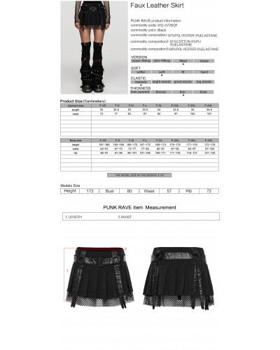 Mini Jupe Gothic avec Boucles