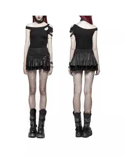 Miniskirt with Lacing from Punk Rave Brand at €55.00