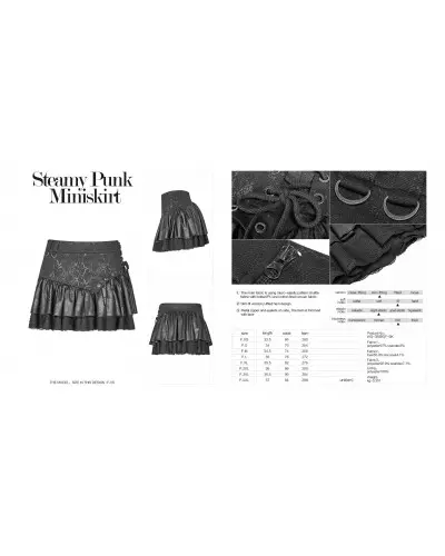 Minirock mit Schnürung der Punk Rave-Marke für 55,00 €