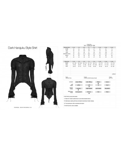 Camisa Gótica Negra
