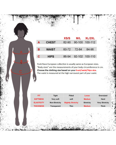 Asymmetrisches Gothic Kleid