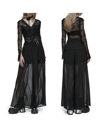 Gothic Shorts with Tulle