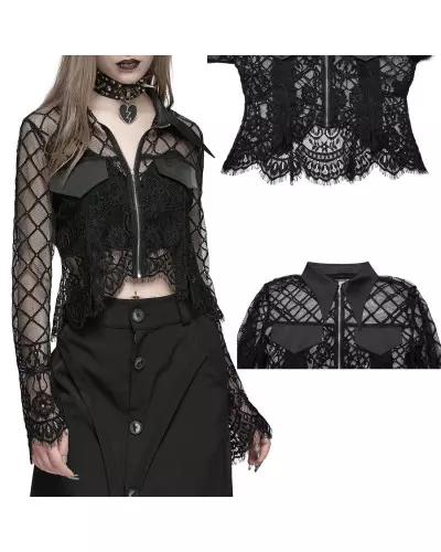 Shirt with Zipper from Punk Rave Brand at €39.90