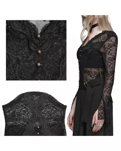 Transparent T-Shirt Made of Lace from Punk Rave Brand at €37.50