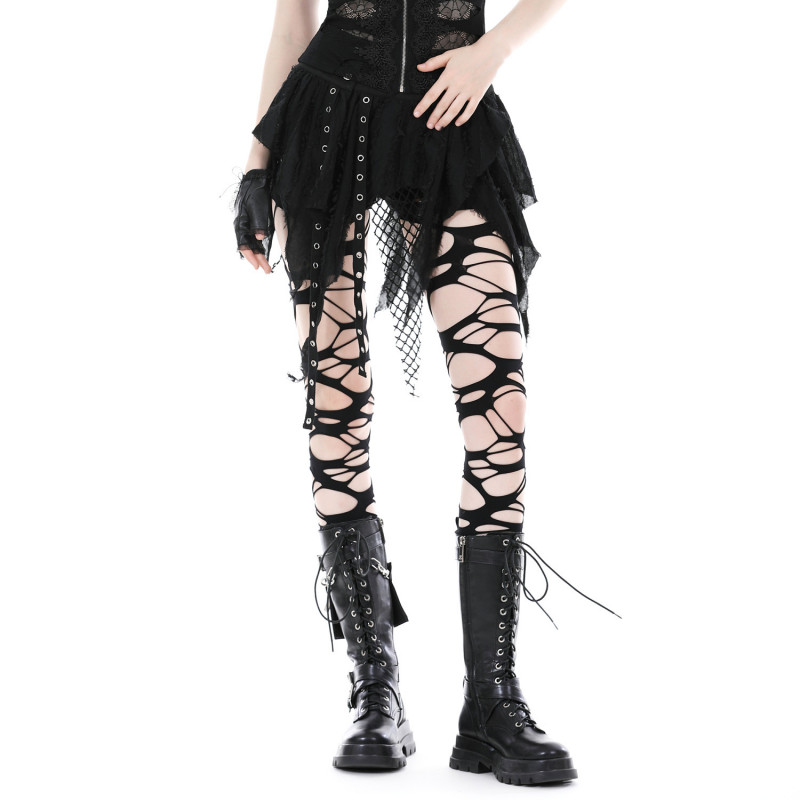 Schwarzer Gothic Minirock
