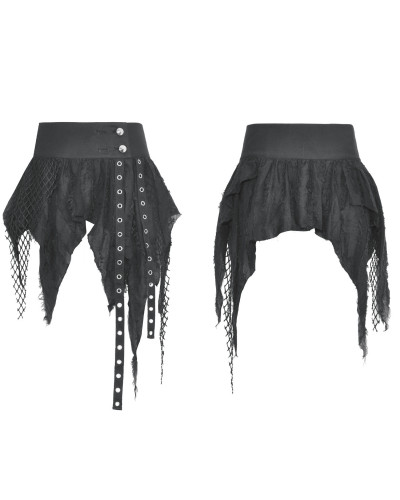 Schwarzer Gothic Minirock