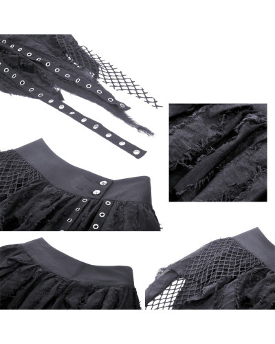 Schwarzer Gothic Minirock