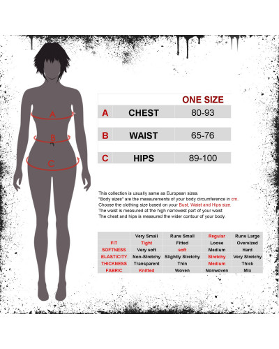 Asymmetrisches Gothic T-Shirt
