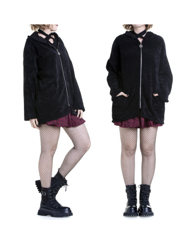 Schwarze Gothic Jacke