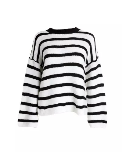 Wide Sweater with Stripes from Style Brand at €19.00