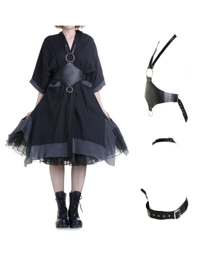 Schwarzes Gothic Gurtwerk