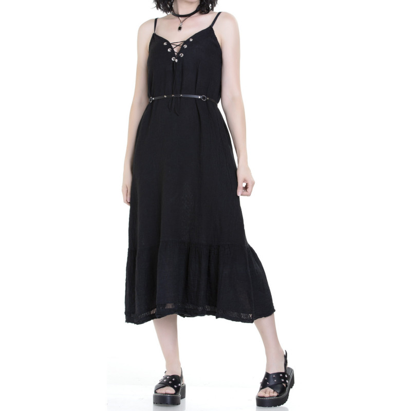 Long Black Gothic Dress