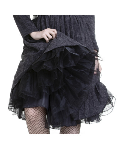 Gothic Skirt with Volants and Tulle