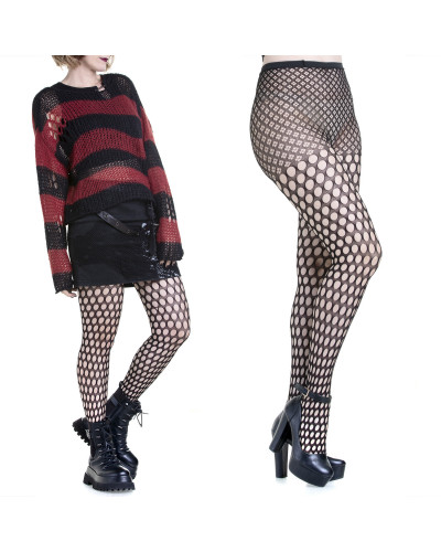 Gothic Strumpfhose mit Löchern