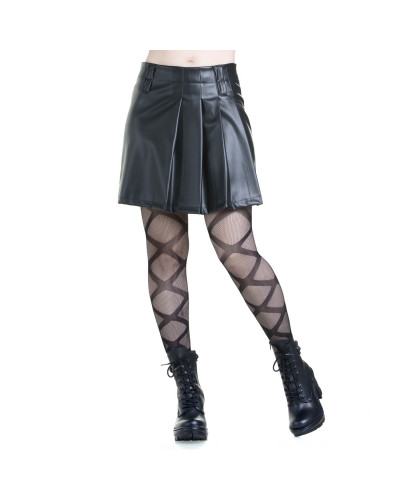Gothic Skirt Made of Faux Leather