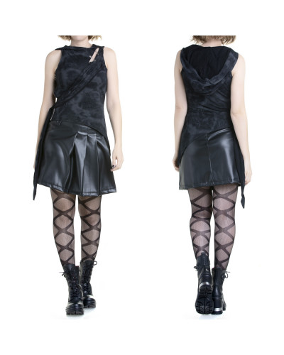 Skirt Made of Faux Lether
