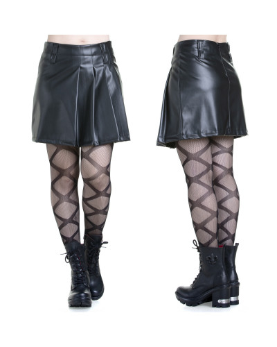 Gothic Skirt Made of Faux Leather
