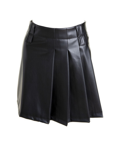 Gothic Skirt Made of Faux Leather
