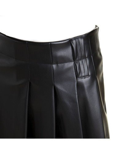 Gothic Skirt Made of Faux Leather
