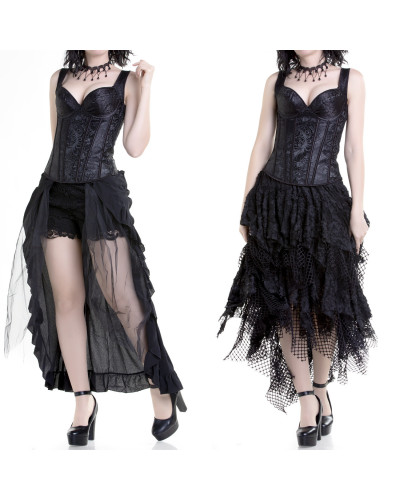 Gothic Corset with Bra Cups