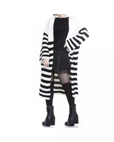 Black and White Striped Jacket