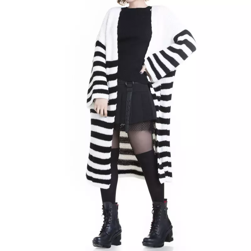 Schwarz-Weiß Gestreifte Jacke der Style-Marke für 29,00 €