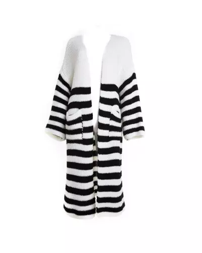 Schwarz-Weiß Gestreifte Jacke der Style-Marke für 29,00 €