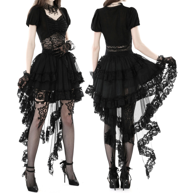 Elegant Skirt with Lace