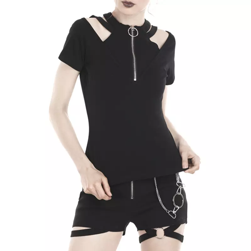T-Shirt with Zipper from Dark in love Brand at €35.00