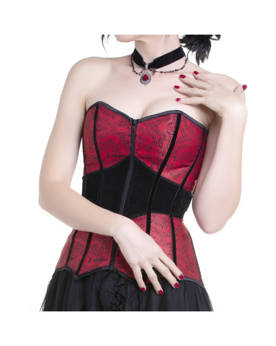 Black and Red Gothic Corset