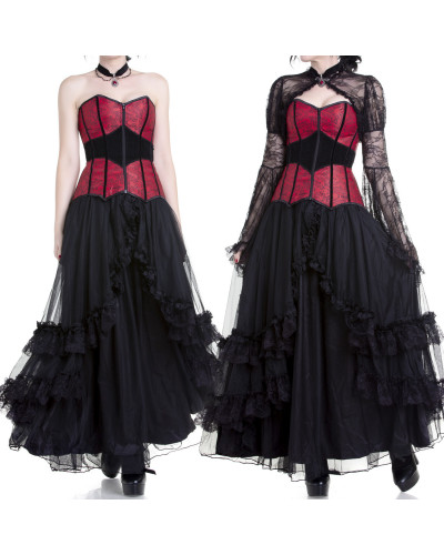 Black and Red Gothic Corset