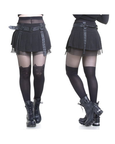 Gothic Strumpfhose mit Katze
