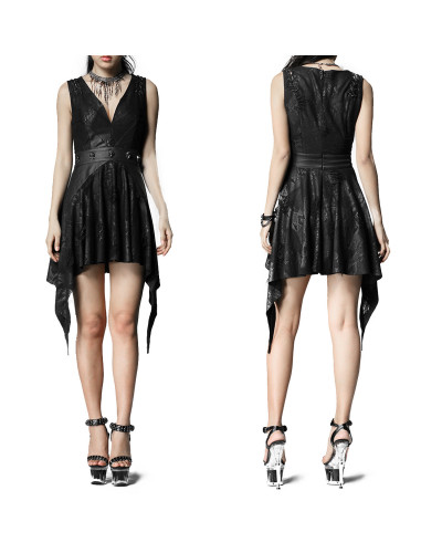 Vestido Gótico con Calaveras