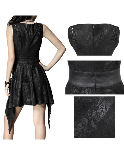 Vestido Gótico com Caveiras