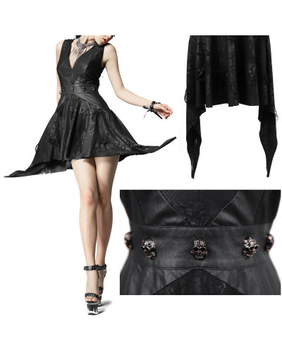 Vestido Gótico con Calaveras
