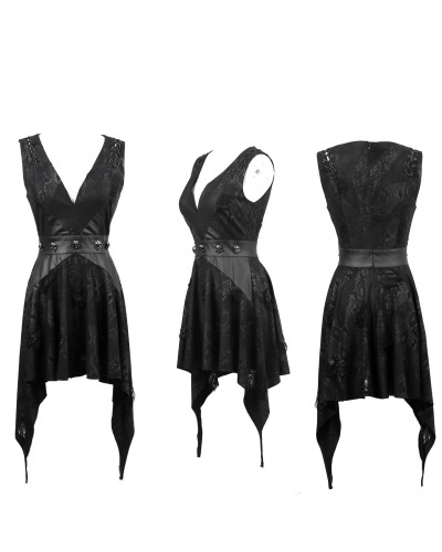 Vestido Gótico con Calaveras