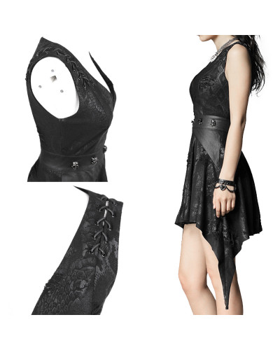 Vestido Gótico con Calaveras