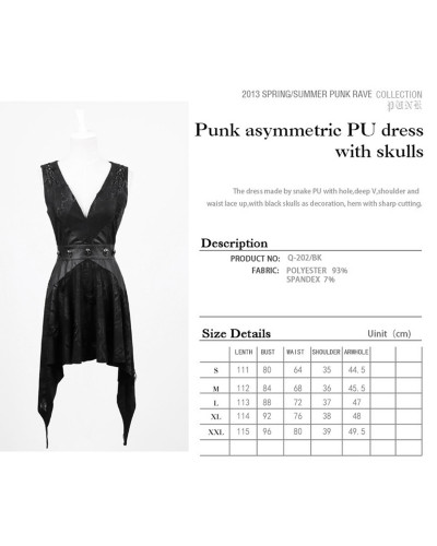 Vestido Gótico com Caveiras