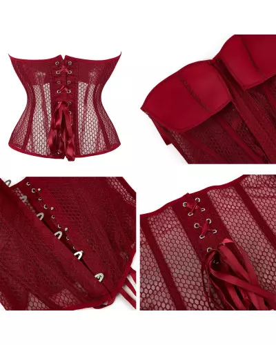 Red Corset Made of Mesh from Style Brand at €27.00