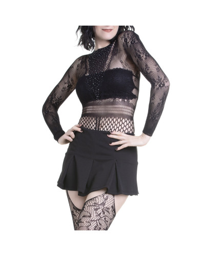 Body Gótico com Strass