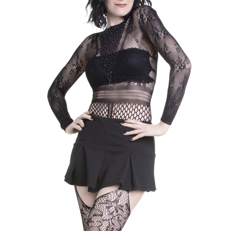Body Gótico com Strass