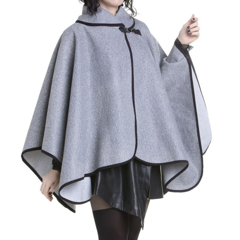 Poncho Gótico Gris