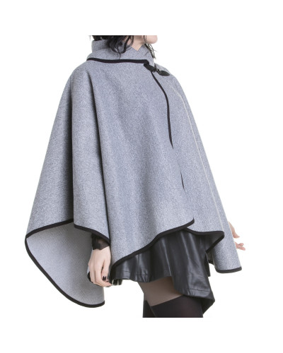 Grey Gothic Poncho