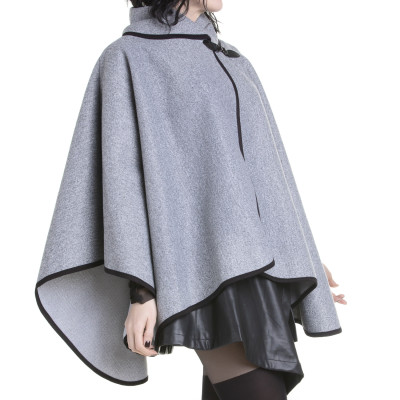 Poncho Gótico Cinza