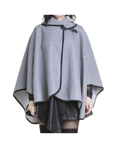 Grey Gothic Poncho
