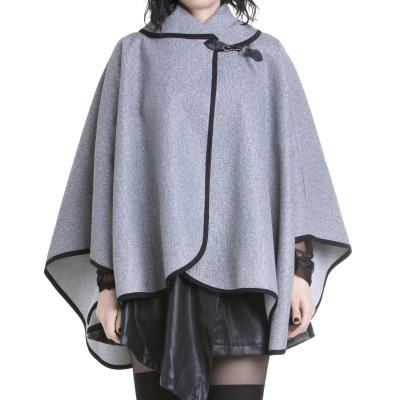 Poncho Gótico Cinza